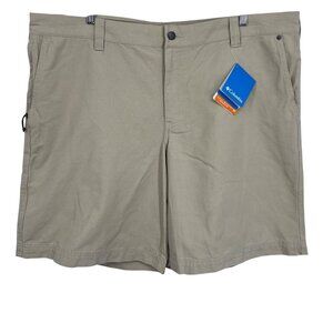 Columbia Mens Beige Roc Ii Short UPF 50 Size 42 Cotton Pockets Causal NWT New